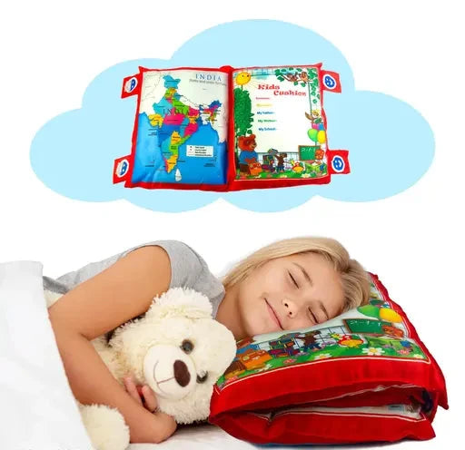 Velvet Learning Baby Pillow Cushion Book for Interactive Learning Experience || All learnings included in this pillow